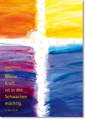 Kunstblatt "Kreuz" A3, Jahreslosung 2012