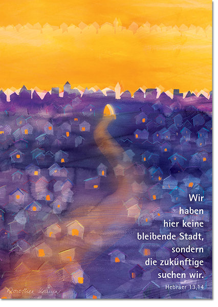 Kunstblatt "Sehnsucht" A3, Jahreslosung 2013