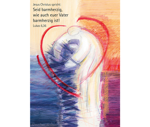 Kunstblatt "Barmherzig" A3, Jahreslosung 2021